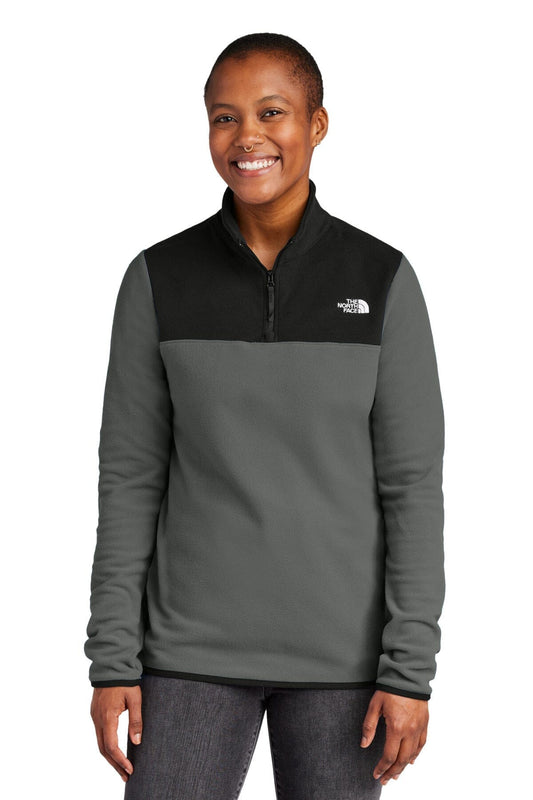 The North Face Women's Glacier 1/4-Zip Fleece Asphalt Grey/ Black - Velmont & Rossi