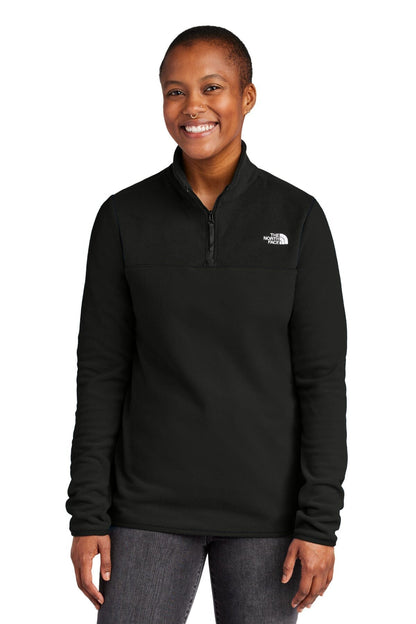 The North Face Women S Glacier 1 4 Zip Fleece Hero Blue/ Black - Velmont & Rossi