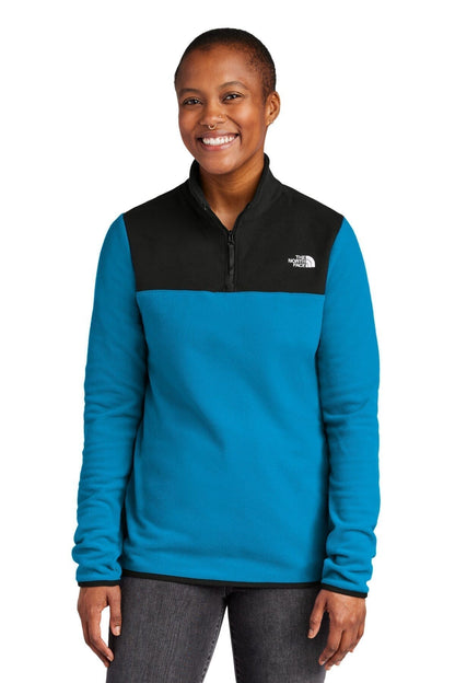 The North Face Women S Glacier 1 4 Zip Fleece Asphalt Grey/ Black - Velmont & Rossi