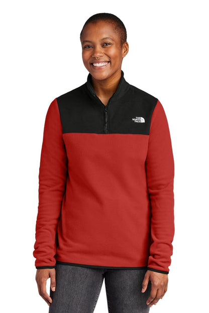 The North Face Women S Glacier 1 4 Zip Fleece Asphalt Grey/ Black - Velmont & Rossi