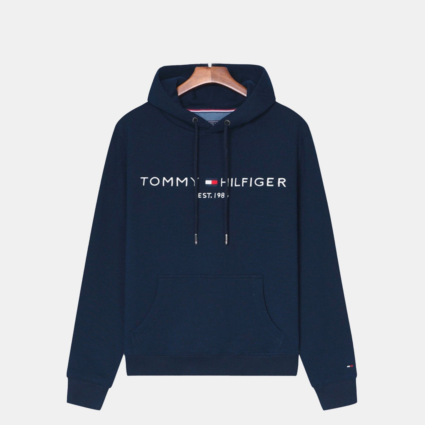 Tommy Hilfiger Premium Cotton Hoodie Black - Velmont & Rossi