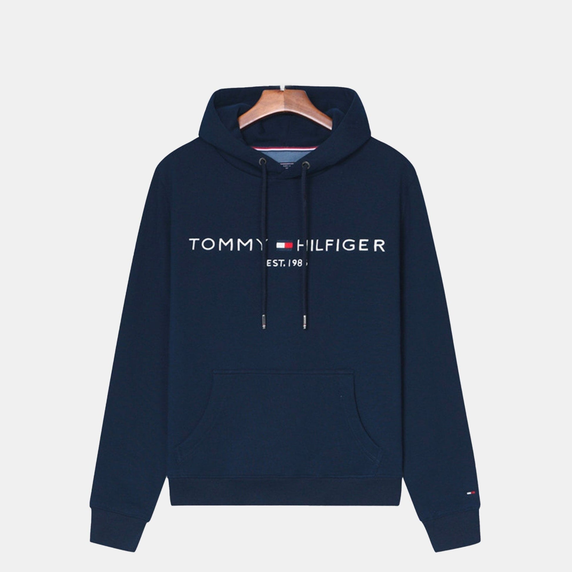 Tommy Hilfiger Premium Cotton Hoodie Black - Velmont & Rossi