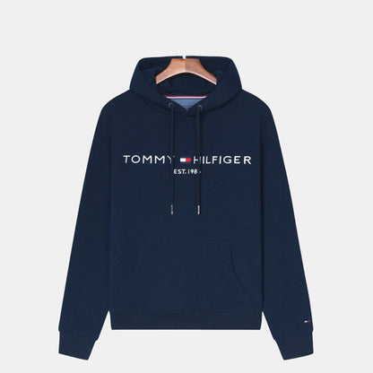 Tommy Hilfiger Premium Cotton Hoodie Black - Velmont & Rossi