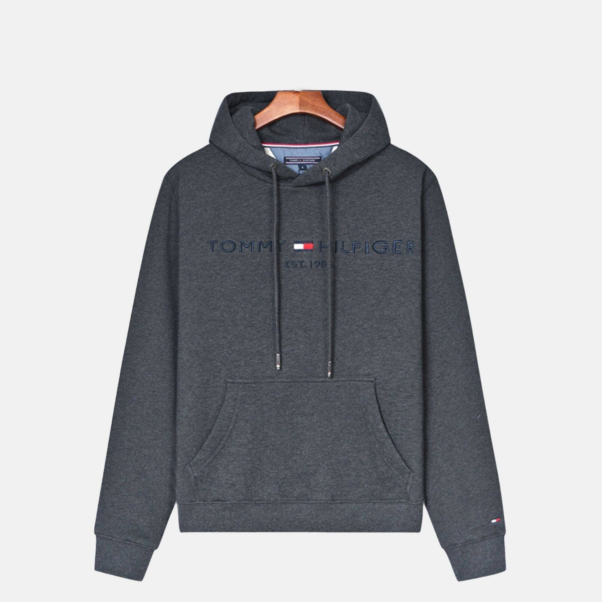 Tommy Hilfiger Premium Cotton Hoodie Black - Velmont & Rossi