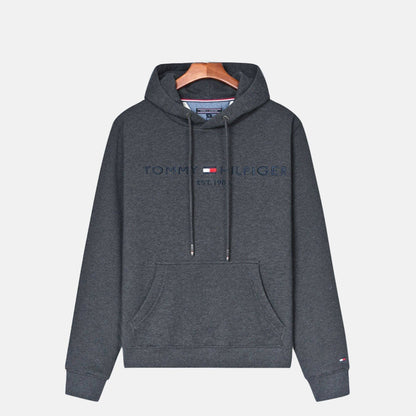 Tommy Hilfiger Premium Cotton Hoodie Black - Velmont & Rossi