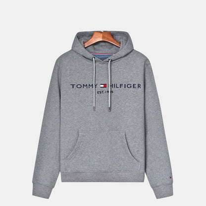 Tommy Hilfiger Premium Cotton Hoodie Black - Velmont & Rossi